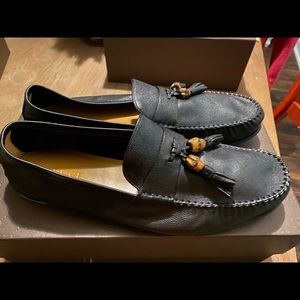 Gucci Men’s Black casual Moccasins with tassel